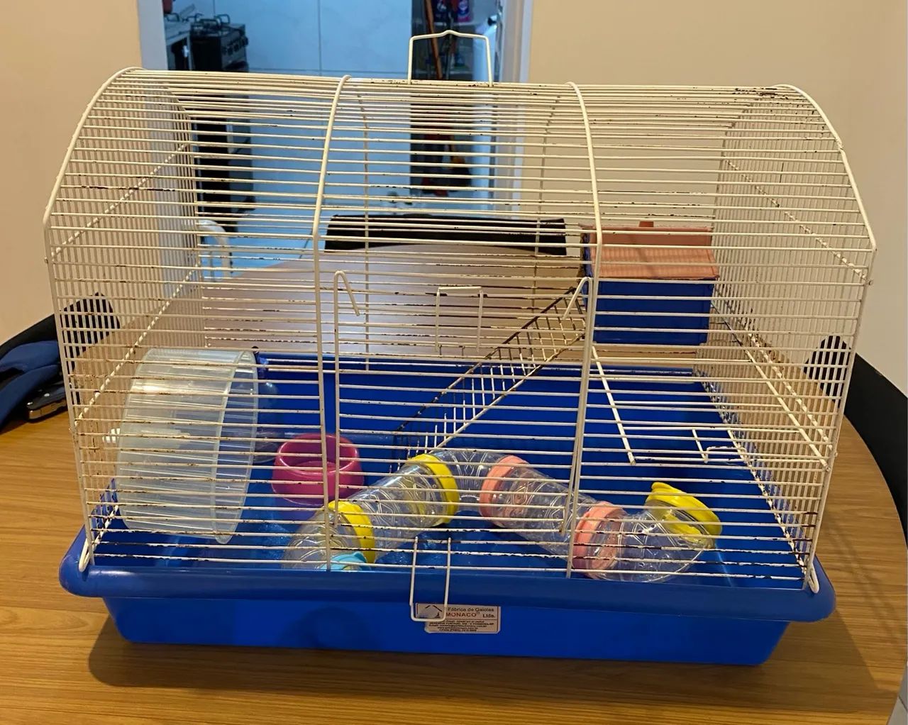 gaiola hamster grande + acessórios 