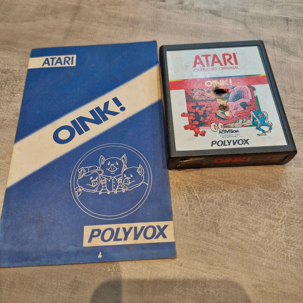 Oink com encarte para Atari