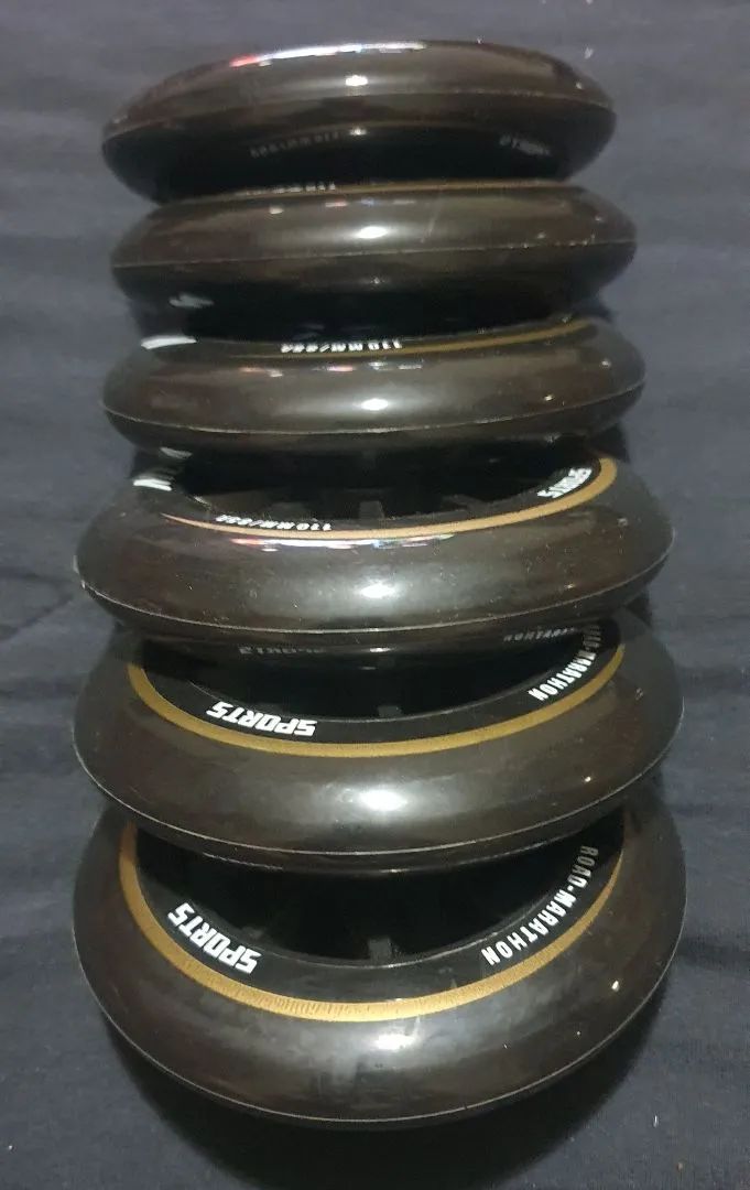 6 Rodas Novas MUNCHI 110mm para Patins Inline  - Foto 3