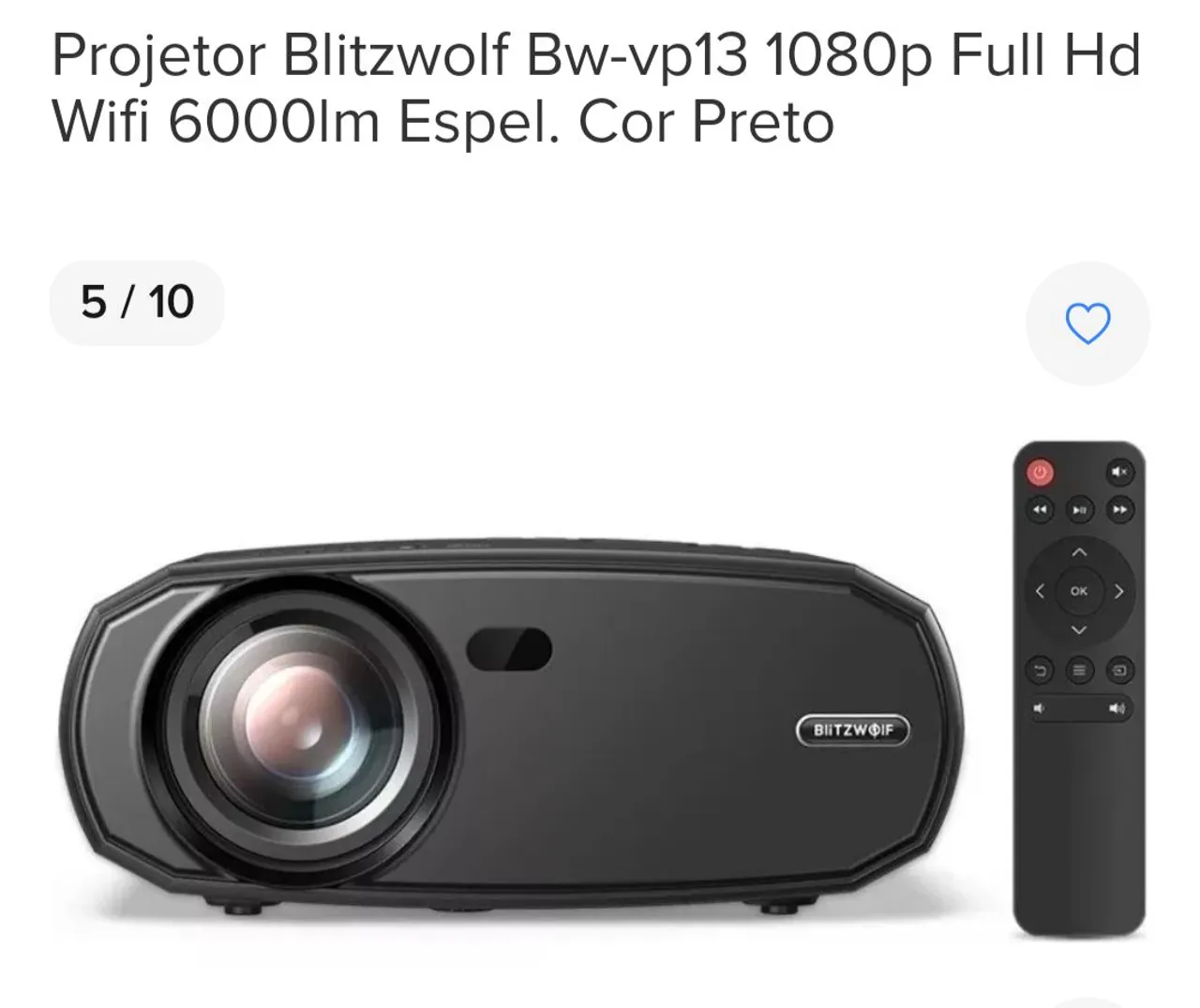 Projetor BlitzWolf BW VP 13 NOVO