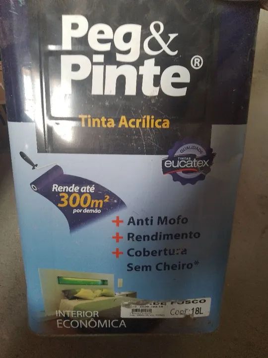 Tinta  18 litros cor verde fosco - Foto 3