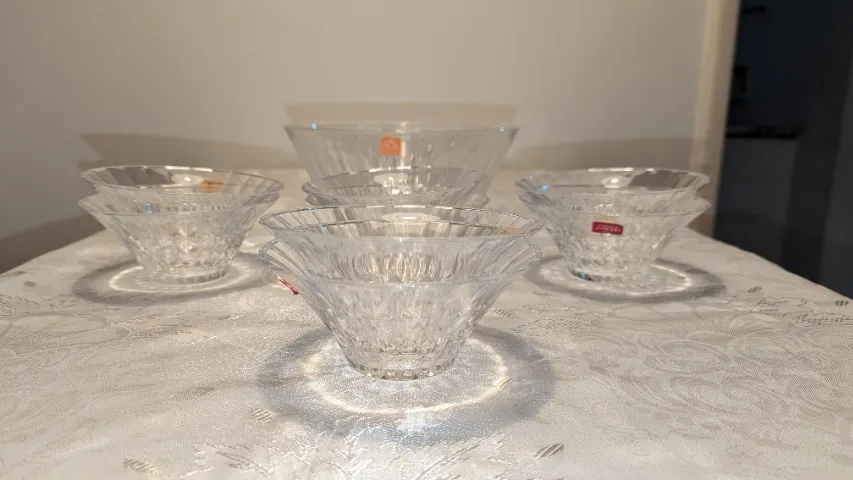 Conjunto de sobremesa com 8 potes - Cristal D'arques