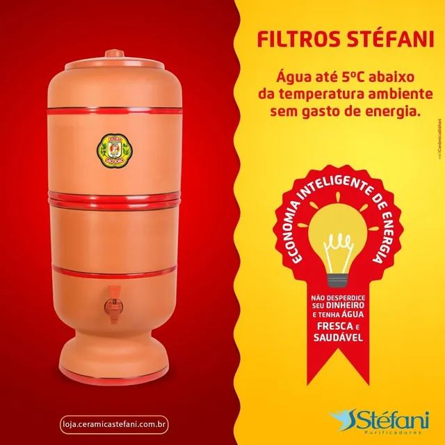 Filtro de Barro São João Original 6  ltrs 1 velas - Foto 2