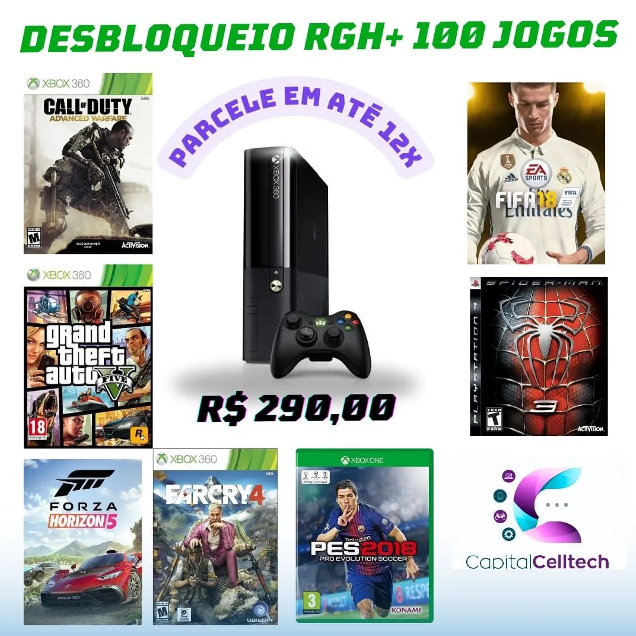 Conserto de Consoles e Controles de PS4 e Xbox One - Capital Celltech - Foto 2