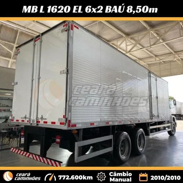 MB L 1620 6x2 2010/2010 Baú 8,50m - Foto 7