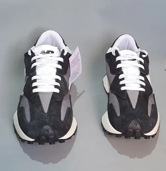 Tênis New Balance 327 V1 Preto/Cinza - Foto 3