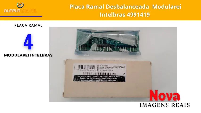 Placa Ramal Desbalanceada Modulare Intelbras 4991419 