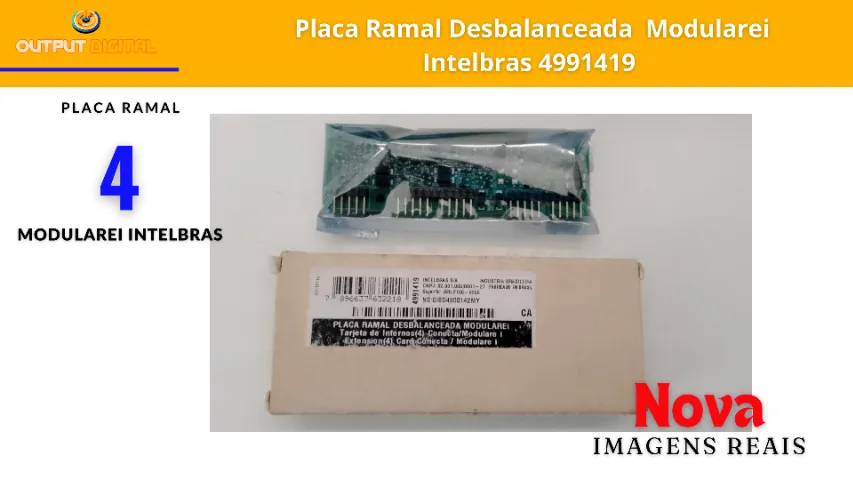 Placa Ramal Desbalanceada Modulare Intelbras 4991419