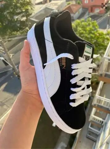 Tenis puma clearance suede cadarço grosso