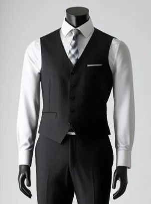 colete social preto em microfibra com regulagem promoção contato pelo whatsapp