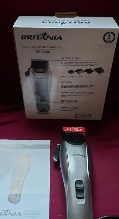 Máquina de cortar cabelo- Britânia Voltagem 220