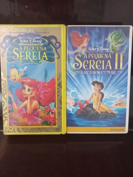 2 fitas vhs Disney A Pequena Sereia  - Foto 4