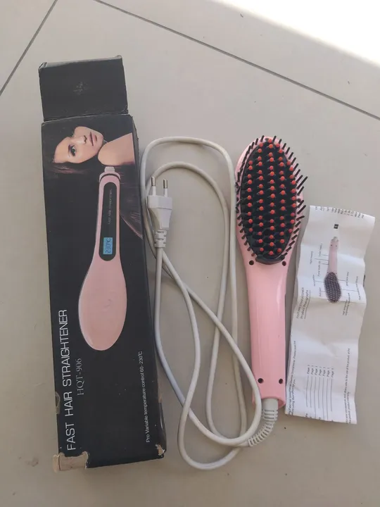 Escova elétrica alisadora