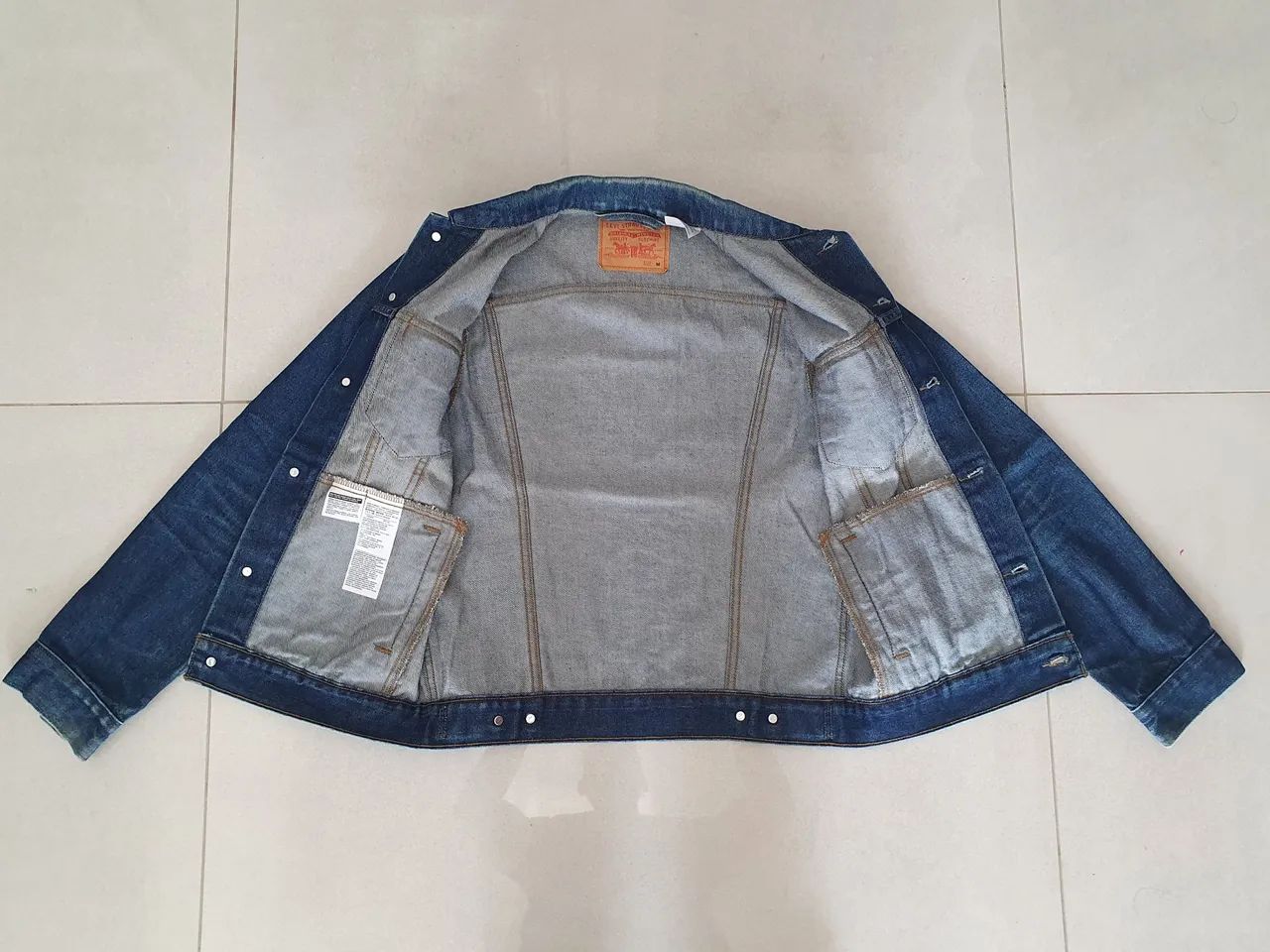 Jaqueta Jeans Levi's Original - Azul Escuro, M - Foto 2