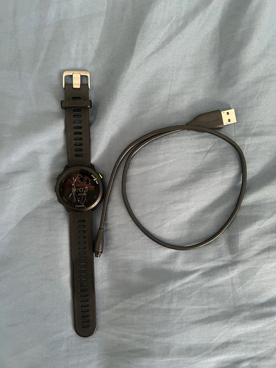 Garmin Forerunner 55 - funcionando perfeitamente (tela trincada)