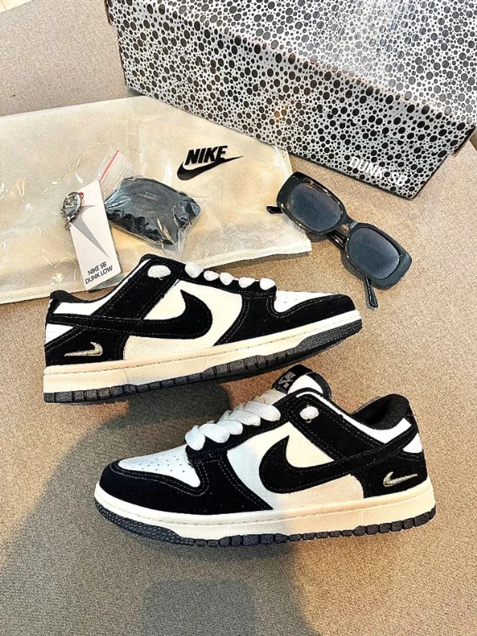 Nike Sb Dunk Low Preto Feminino - Foto 6