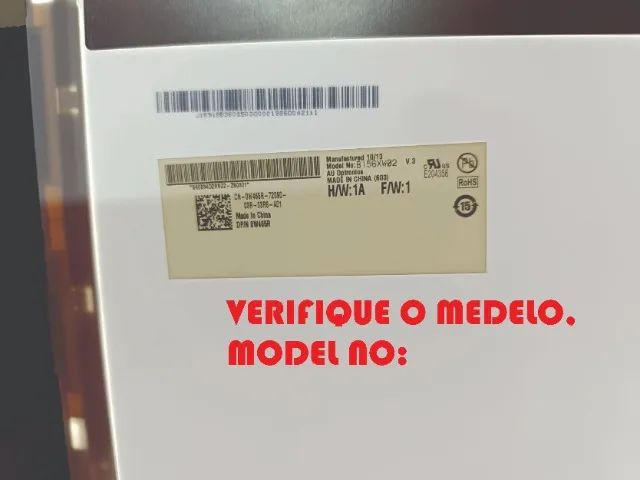 Tela P/  notebook 15.6 Led B156xw02  - Foto 2