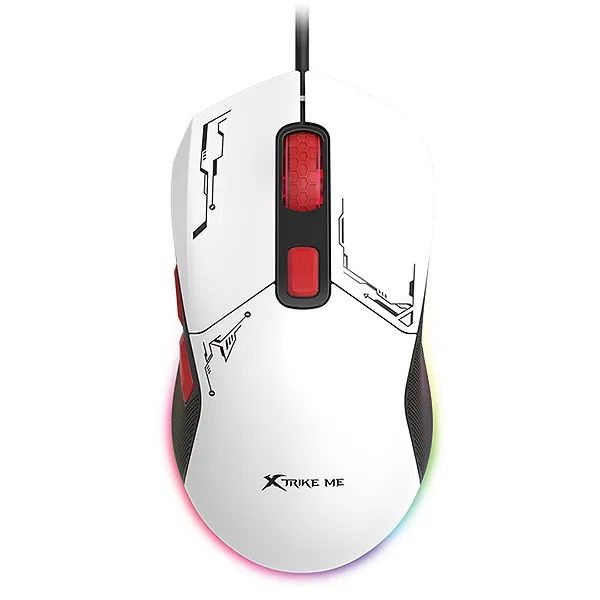 Mouse Gamer com Fio 7200 Dpi, RGB, Design Customizável, Branco - Xtrike-ME GM-316W - Foto 2
