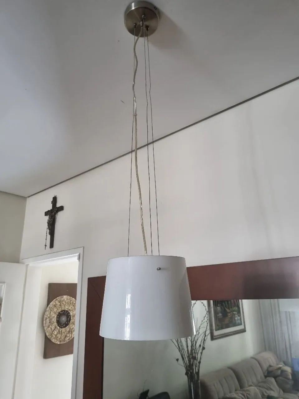 Lustre Moderno Branco