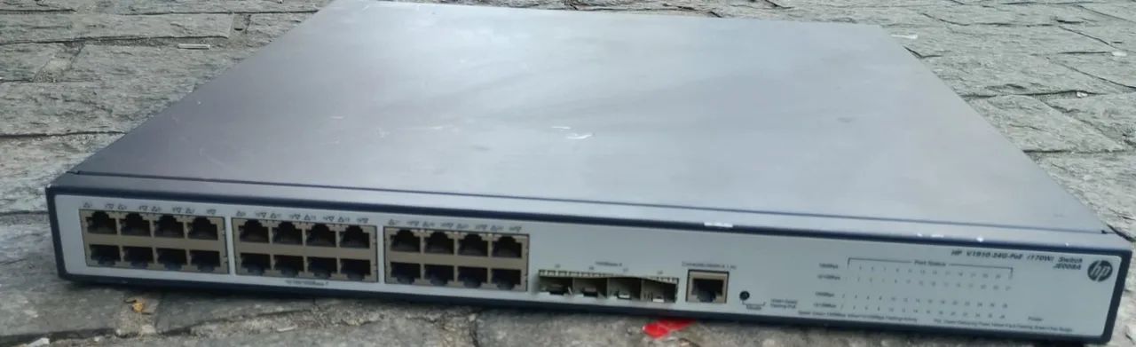 Switch HP V1910-24G PoE JE008A PoE de 170W com Ethernet Layer 3