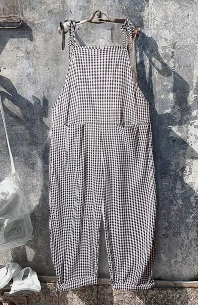 MACACÃO XADREZ PLUS SIZE
