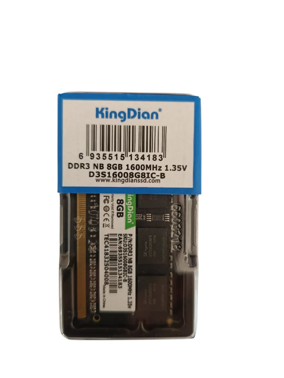 Memoria ram notebook 8 GB DDR3L 1600Mhz 1.35v PC3L 1.35V KingDian pode retirar no local em - Foto 3