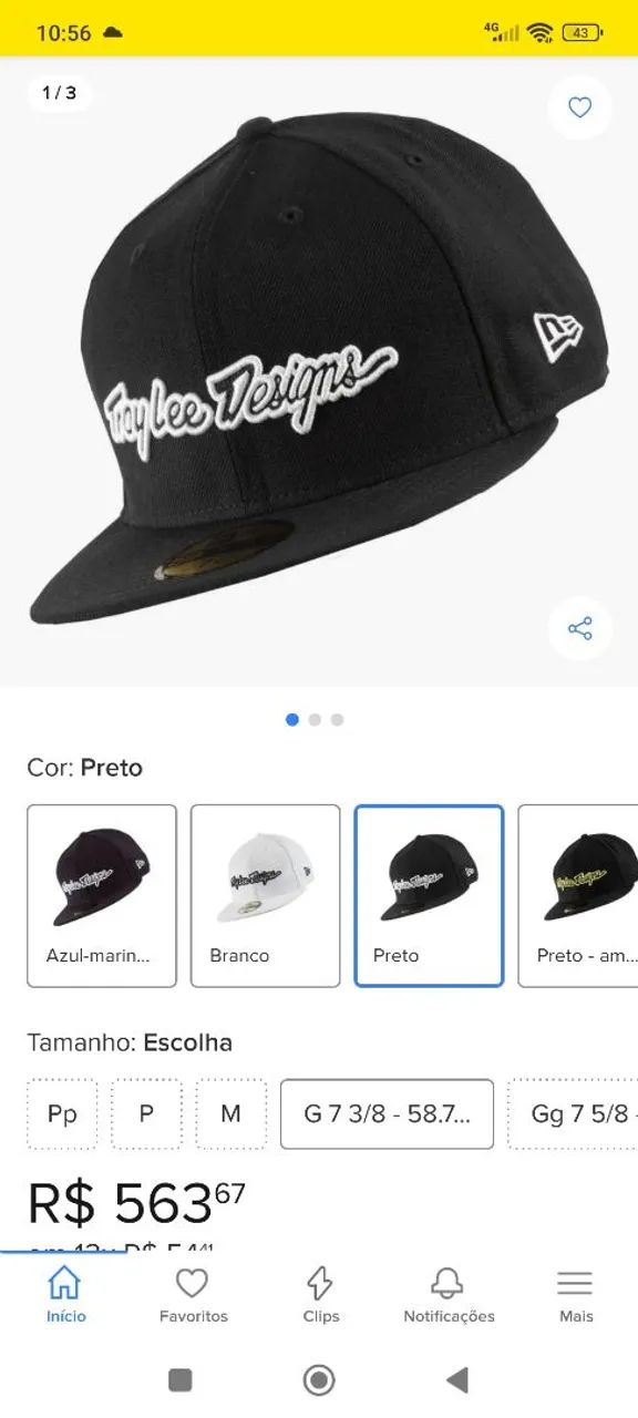 Boné Troy lee Designs Preto