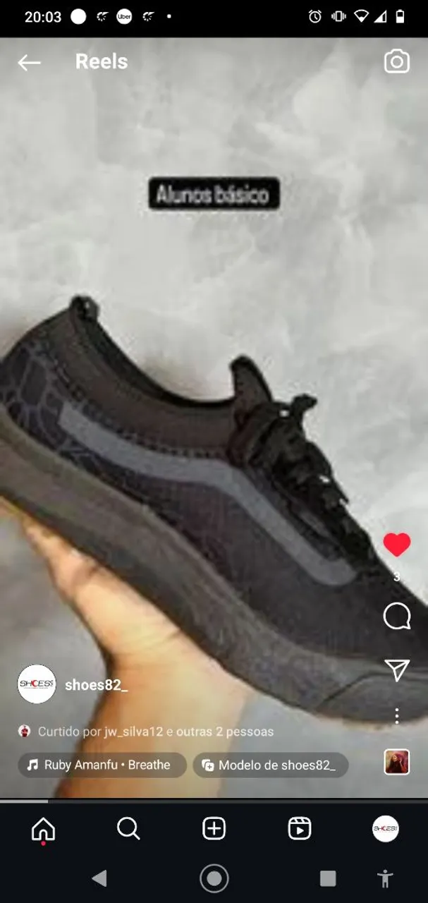 Tênis Vans Preto