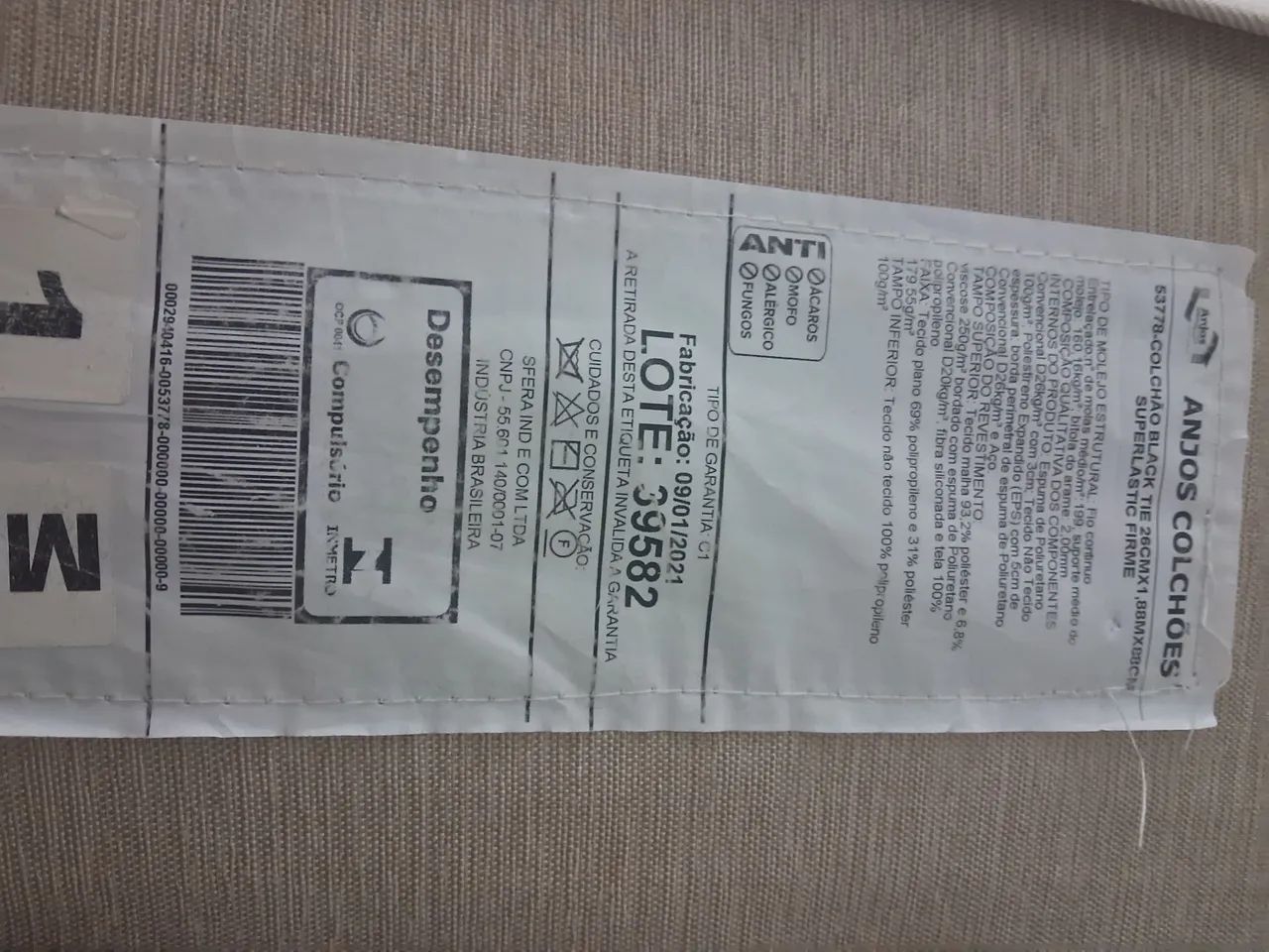 Colchão Black Tie 26cm - Superlastic Firme - Anjos Colchões