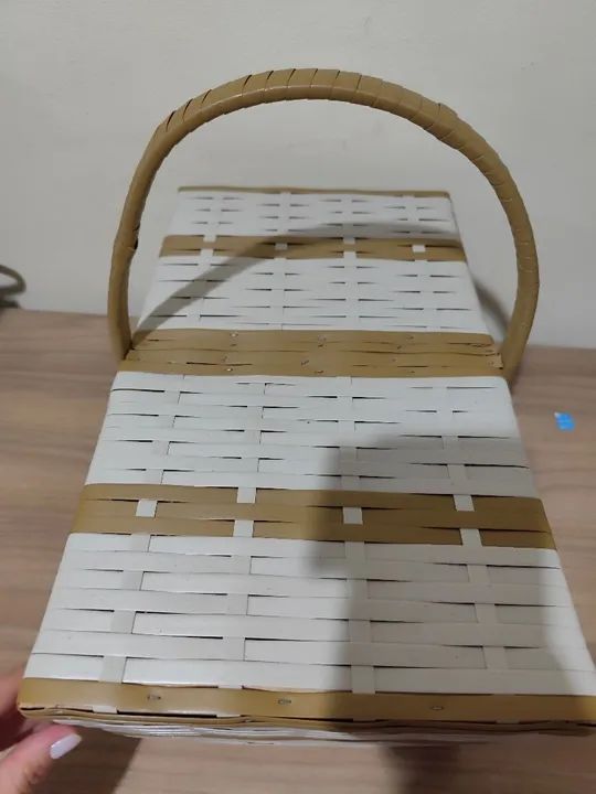 Cesta de Piquenique nova, tamanho grande  - Foto 5