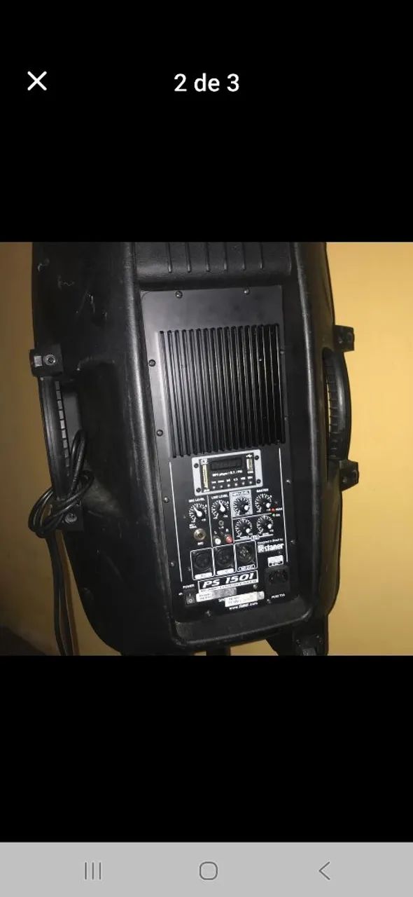 Caixa de som profissional staner 1501SR preço final pra hoje  - Foto 3