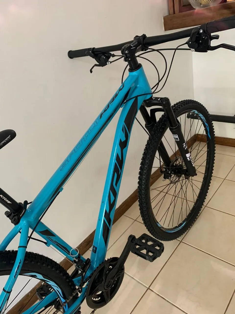 Quadro 17 Krw Alumínio <br> Cor: Azul+Preto Tamanho: 17