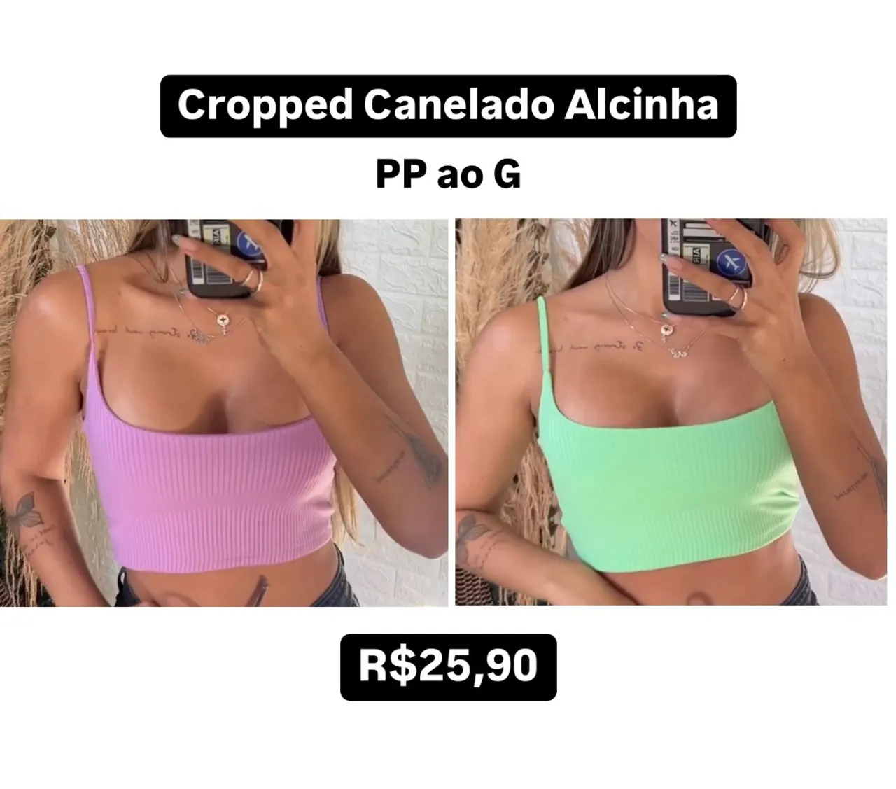 Cropped cancelado de alcinha