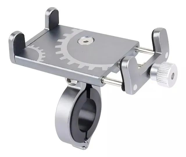 Suporte Celular Alumínio Bike Bicicleta Mtb Moto Gps Guidão - Foto 2