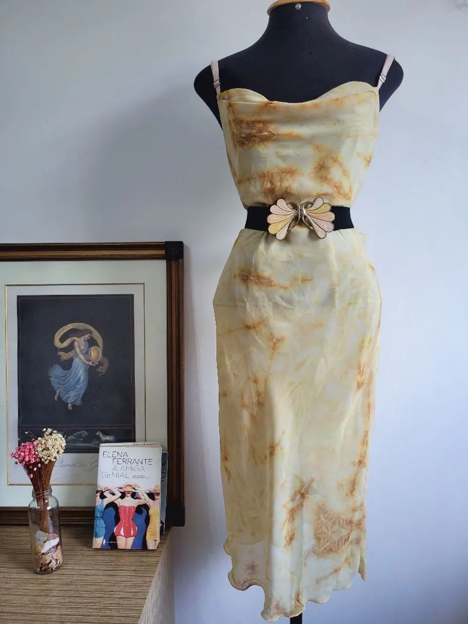 Vestido marmorizado vintage - Foto 3