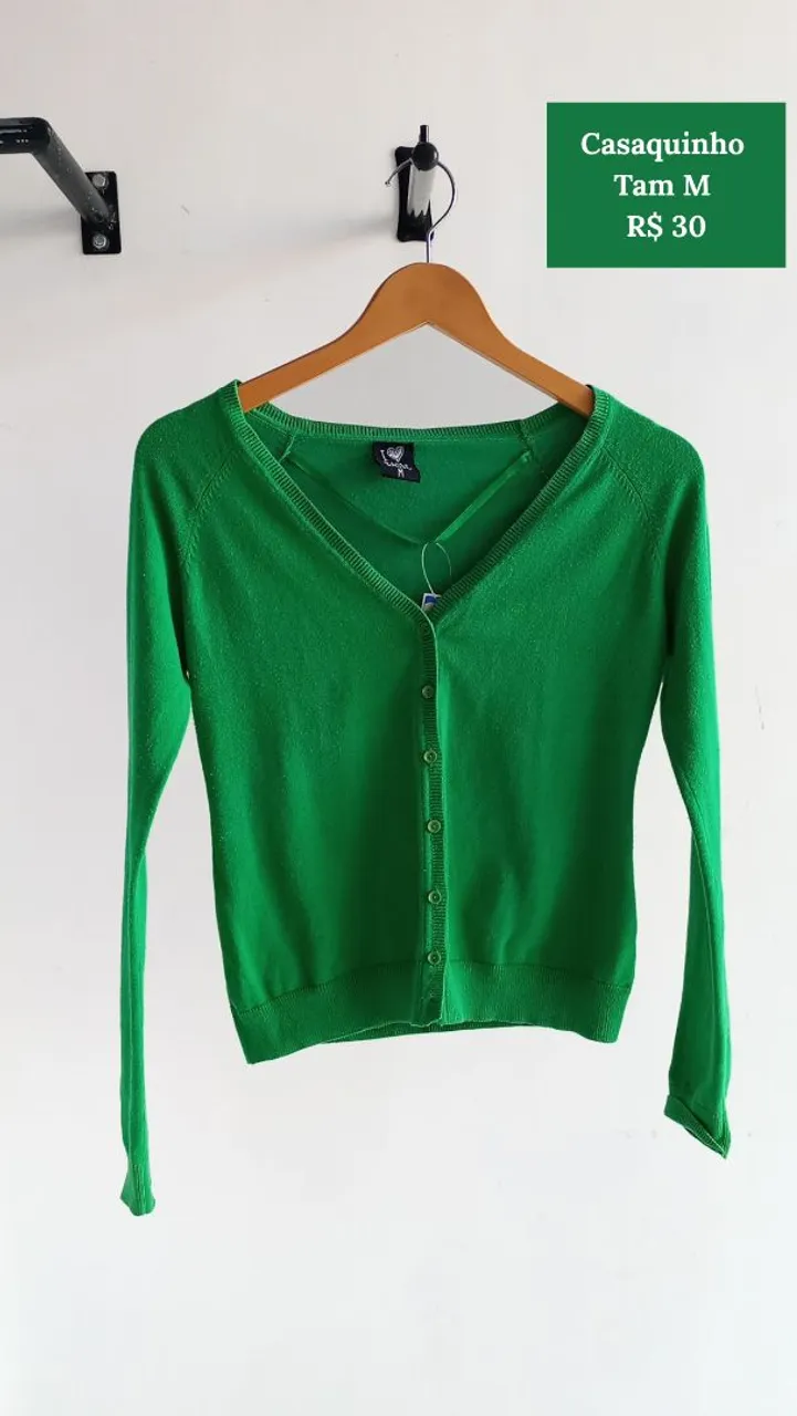Casaquinho Verde M - R$ 30