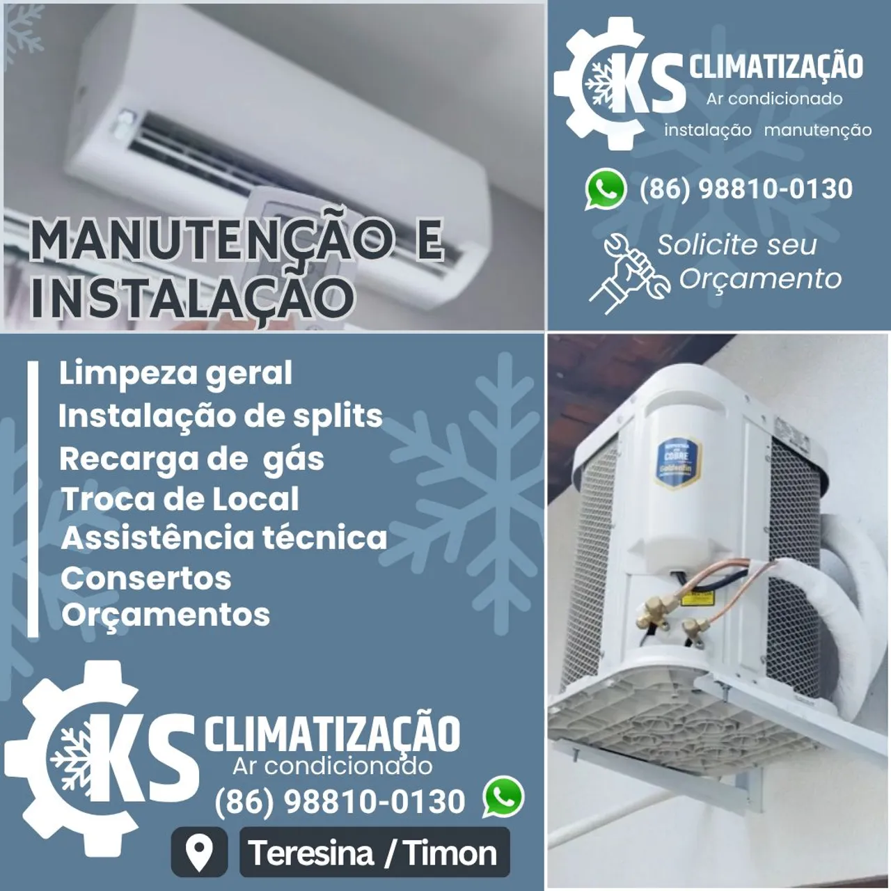 Ar condicionado instalação e manutenção