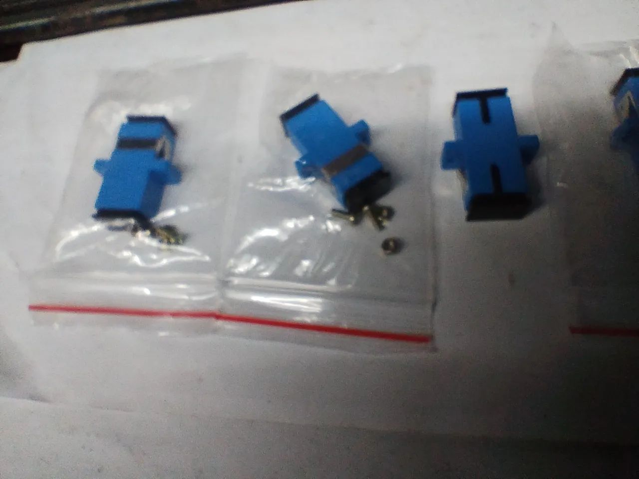 Acoplador Ótico Sc/pc Sx - Sm (100Unid) Adaptador Com Aba<br> - Foto 4