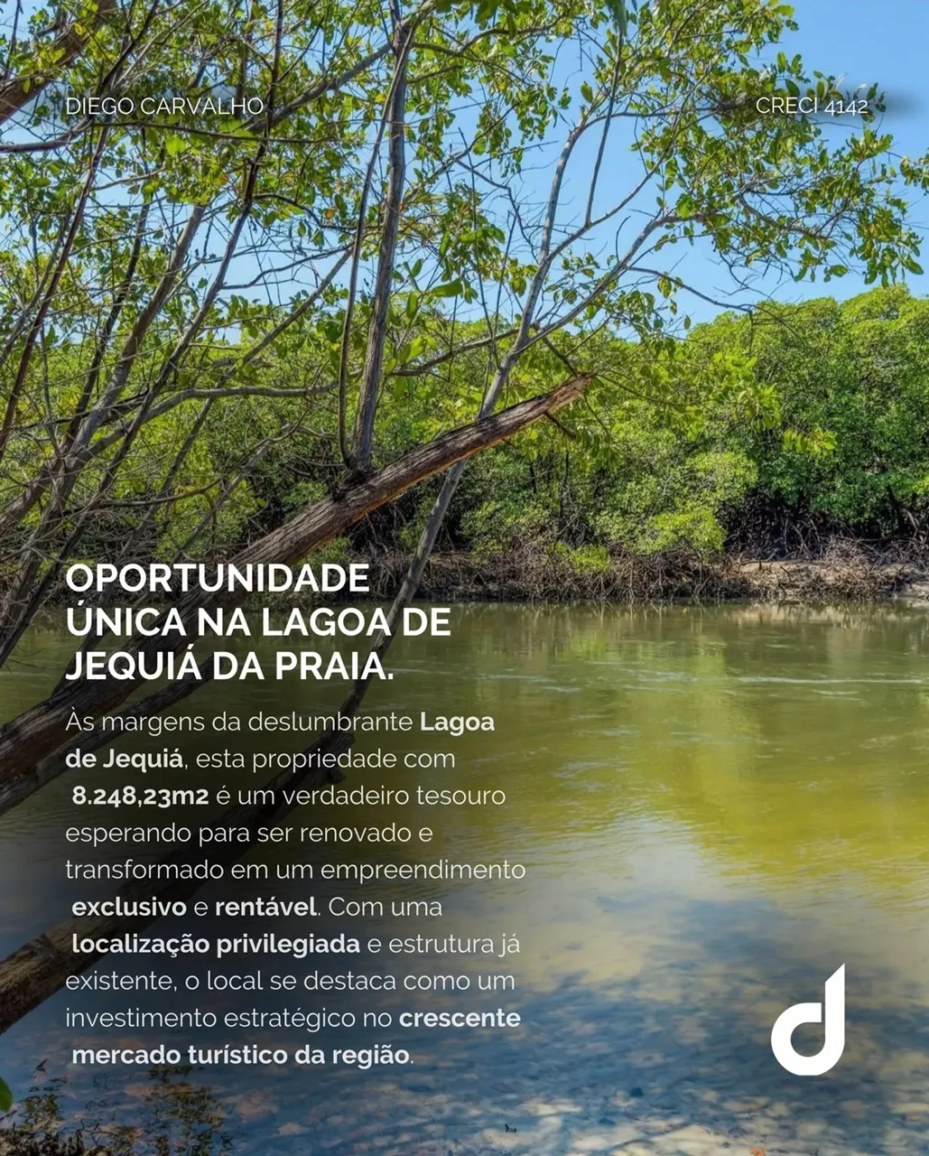 Oportunidade única na Lagoa de Jequiá da Praia