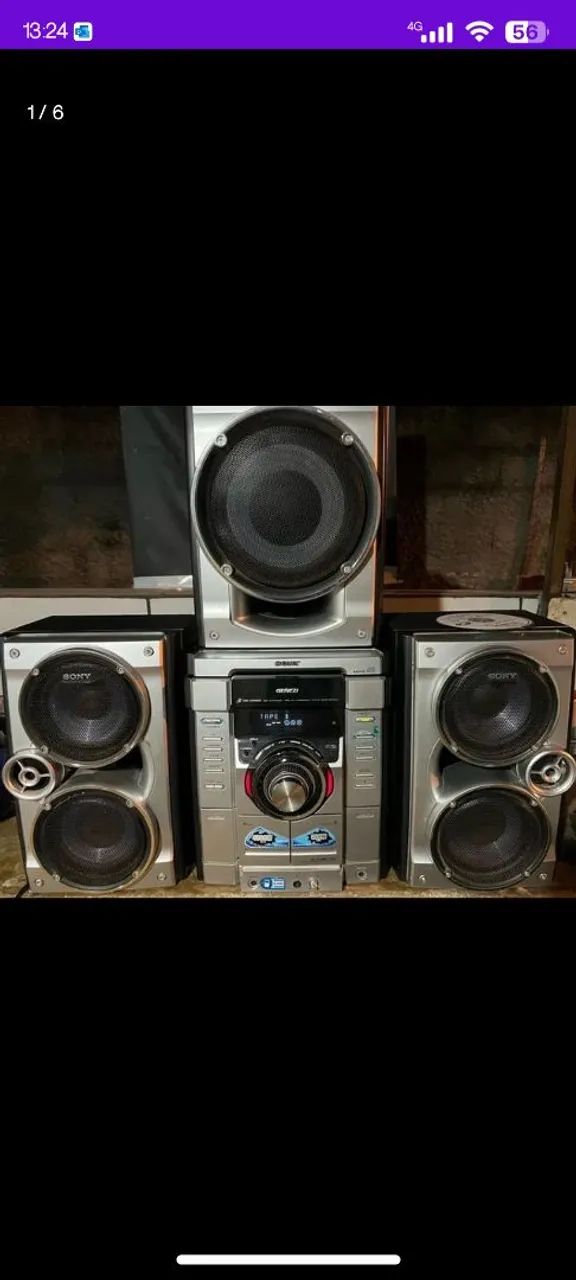Mini System Sony Genezi MHC-RG475S com defeito  - Foto 5