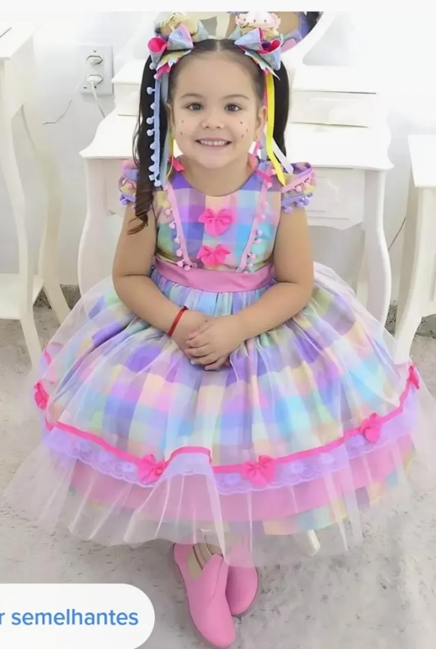 vestido junino 5 anos