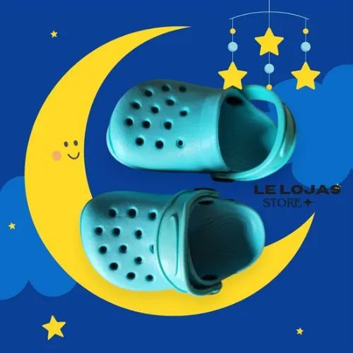 Par de Crocs Baby Babuche Chinelo Papete bebê  infantil criança Unissex Várias cores - Foto 4