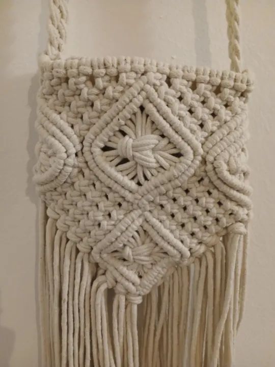 Bolsa de macramê H&M tiracolo - Foto 2