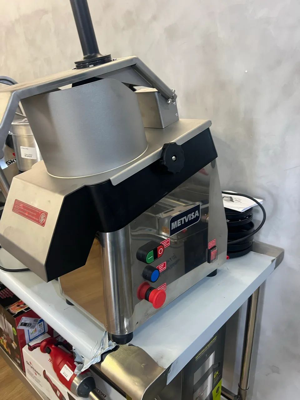 Multiprocessador de alimentos industrial com 9 discos novo pronta entrega 