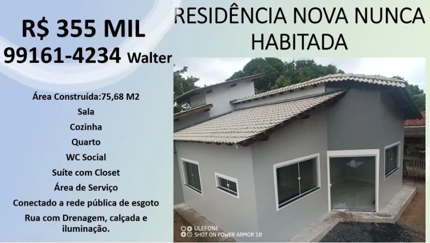 CASA NOVA DOCUMENTADA EQUATORIAL (ATRÁS DO DB)