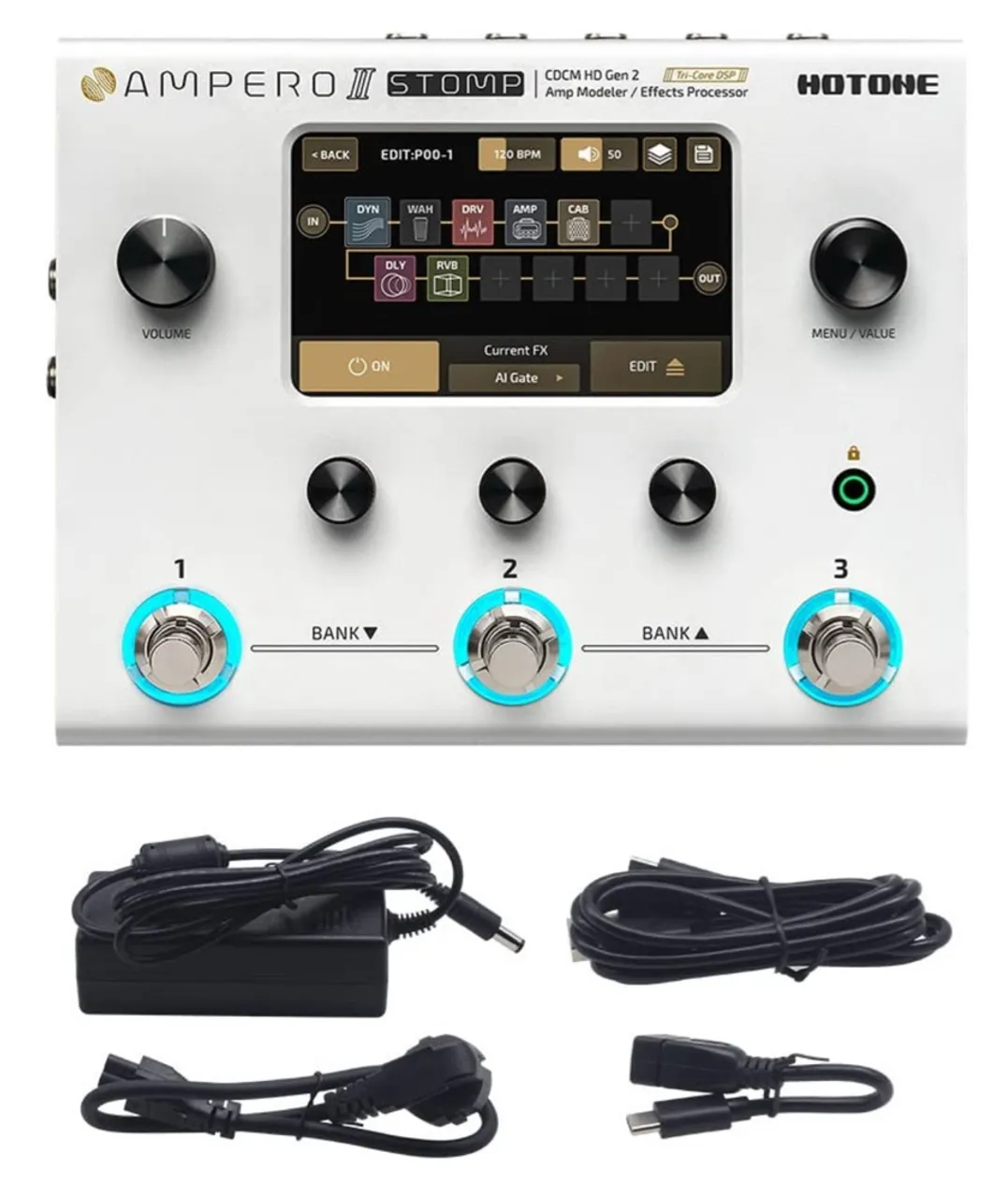 HOTONE AMPERO II STOMP - Amplificador de Guitarra