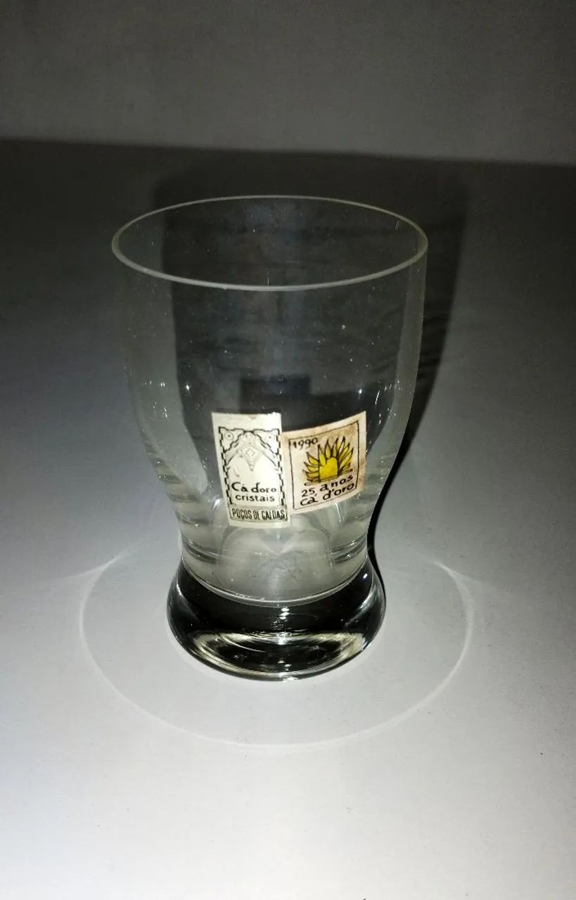 Conjunto de 6 Copos de Cristal CA Doro Antigos - Foto 3