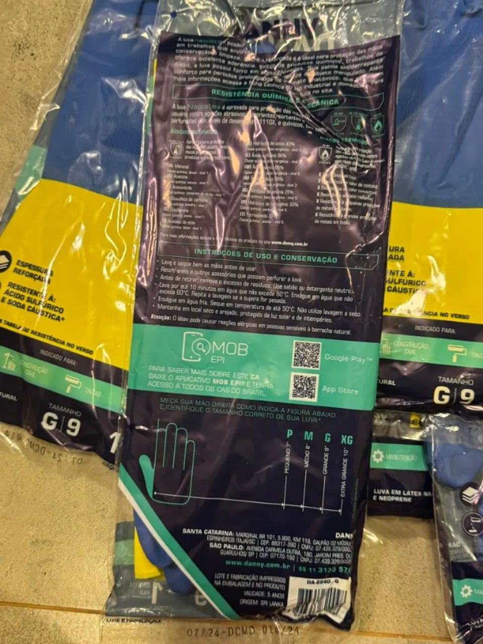 Kit 10 Luvas NeoLatex DANNY DA224D - tamanho G-9 - Foto 2