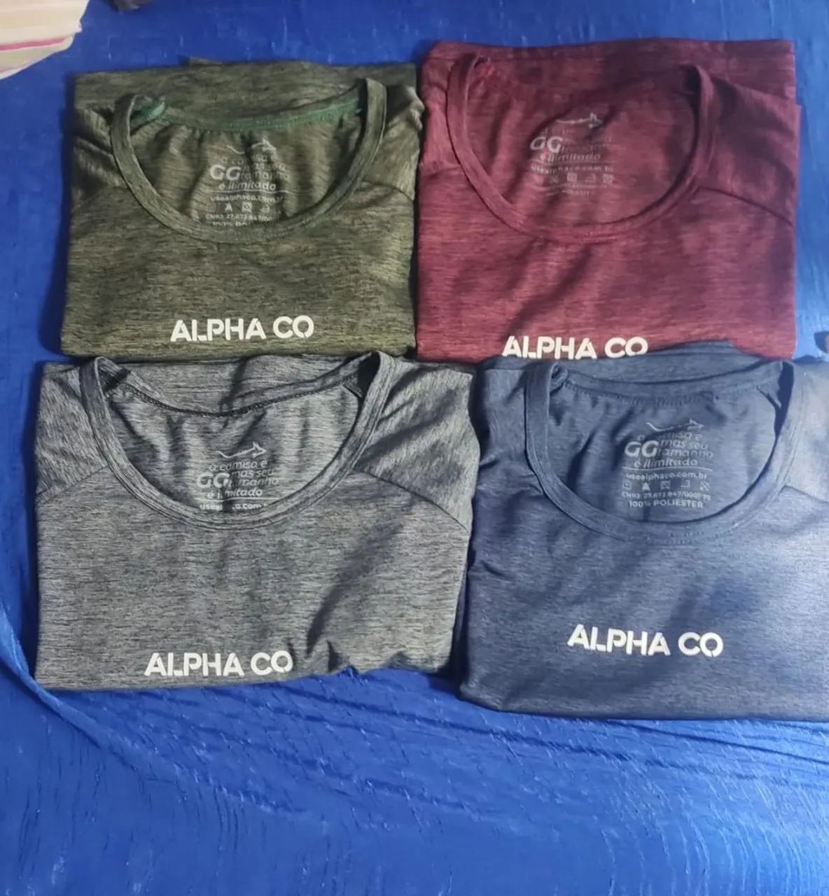 Kit 4 camisetas Alpha co 64293686723969120