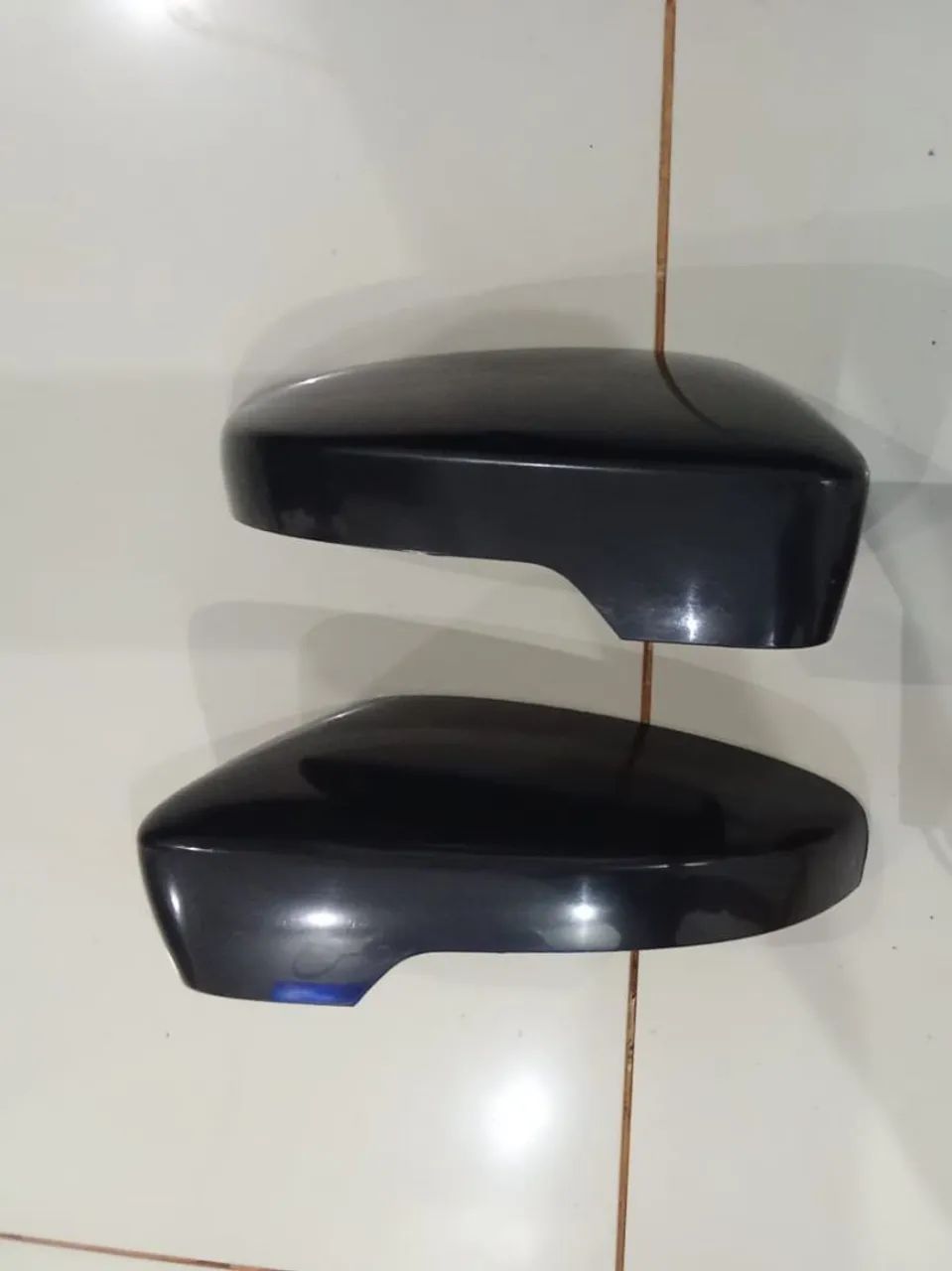 Par de Capas de Retrovisor Preto